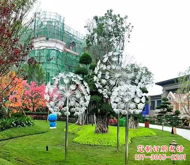 湖北公园蒲公英雕塑