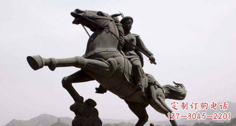 湖北西方风格骑马雕塑