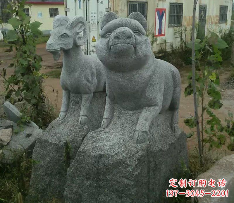 湖北优质动物猪石雕