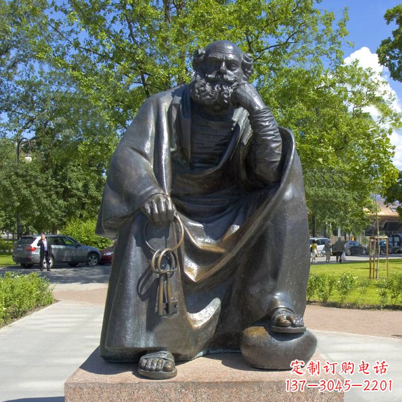 湖北铸就传奇托尔斯泰雕塑