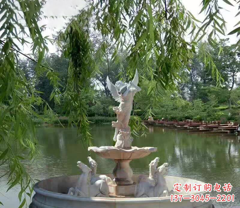 湖北公园天使景观石雕