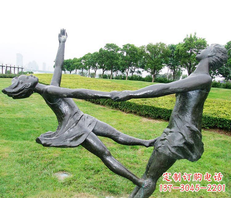 湖北中领雕塑定制风姿绰约的女孩铜雕