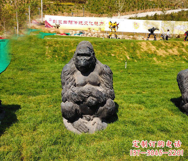 湖北高端铜制巨型大猩猩雕塑