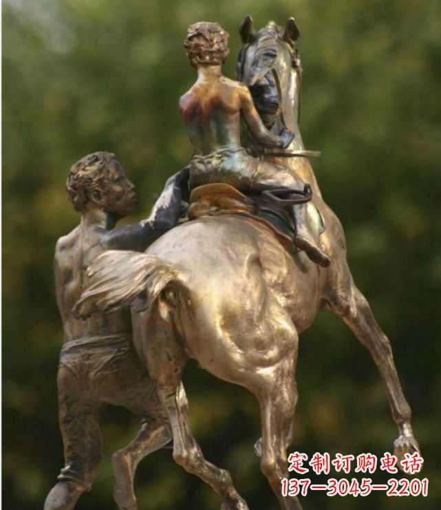 湖北浪漫无限,精致骑马铜雕