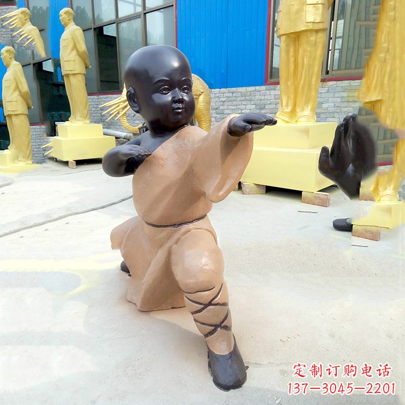 湖北功夫小和尚雕塑