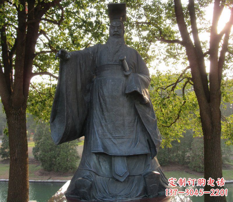 湖北古代皇帝刘邦铜雕