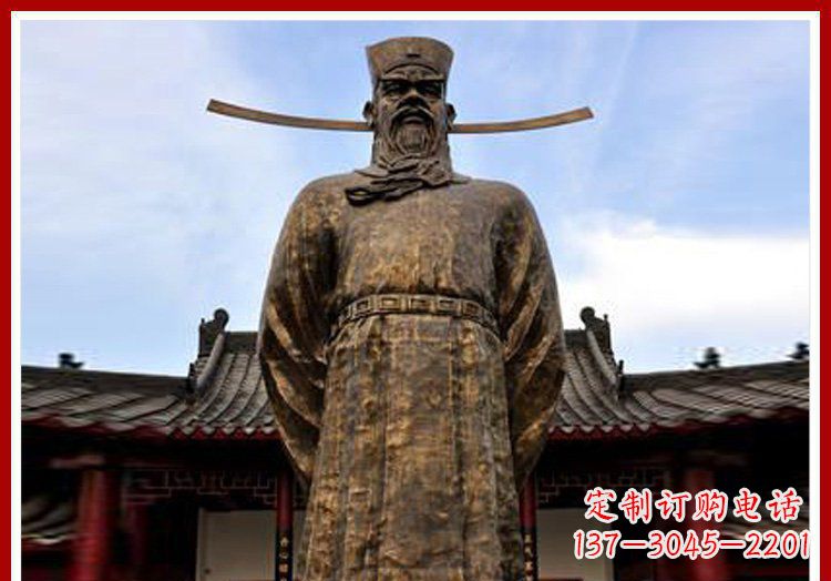 湖北古代历史人物包拯官员铜雕