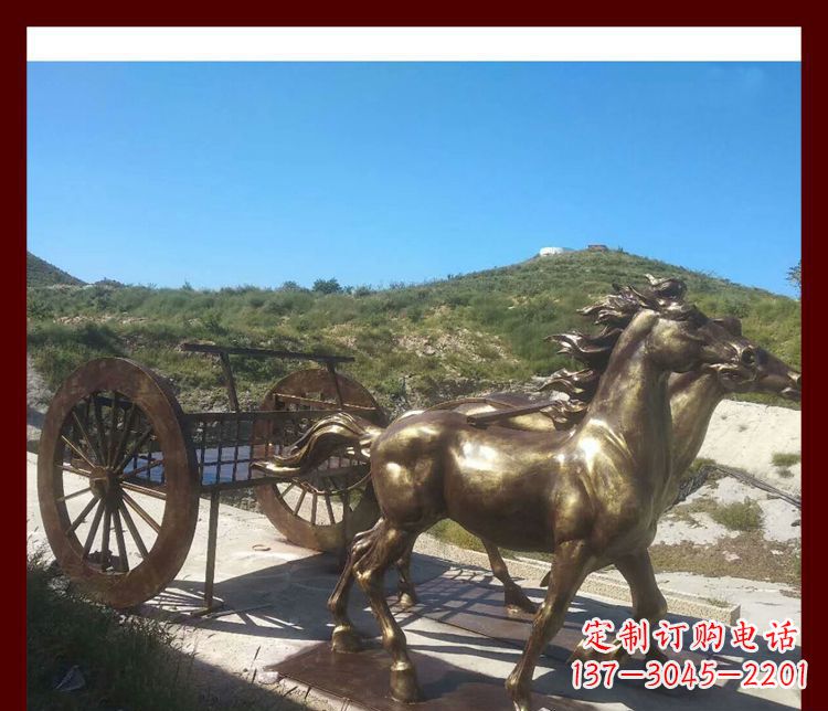 湖北马车铜雕精美绝伦的古典魅力