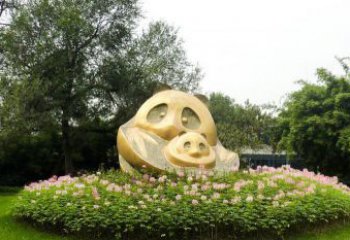 湖北熊猫雕塑 － 令公园增添无限活力
