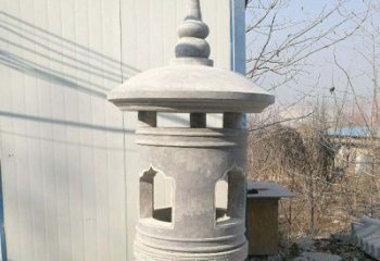 湖北精美公园大理石石灯雕塑