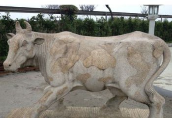 湖北中领雕塑精美绝伦的奶牛石雕