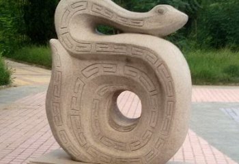 湖北砂岩动物蛇雕塑