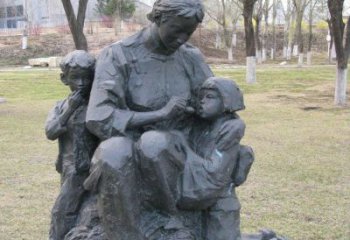湖北纪念伟大母亲的大型铜雕塑