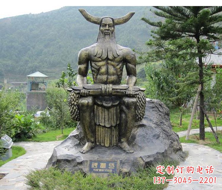 湖北传承古代文明,为家居装饰点缀伏羲铜雕