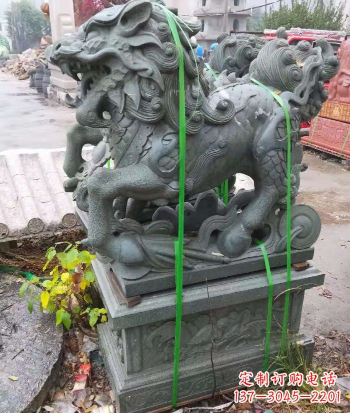 湖北麒麟之美——灵动古典古朴的古代神兽石雕