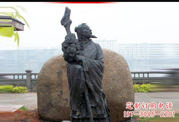 湖北传承古代文化，陶渊明雕塑悠久记忆