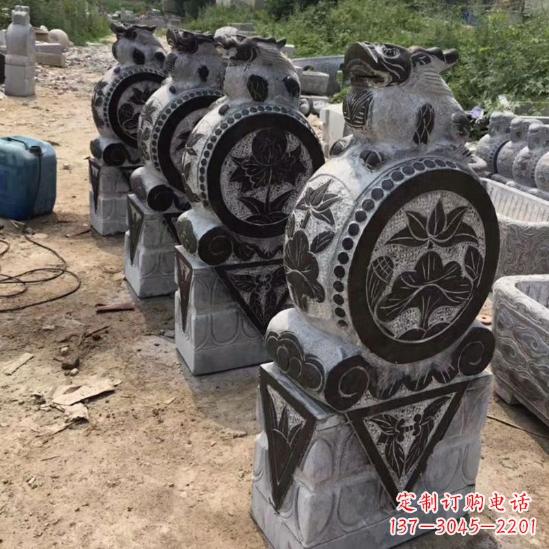 湖北定制古典门墩雕塑,展现古典文化精髓