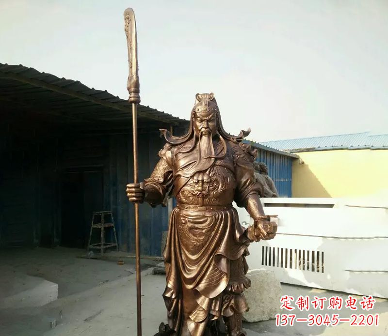 湖北关公人物铜雕
