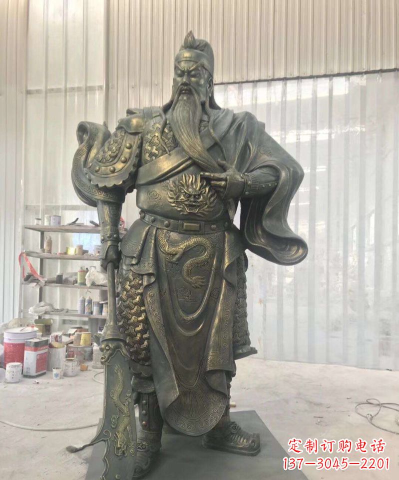 湖北关公人物铜雕12