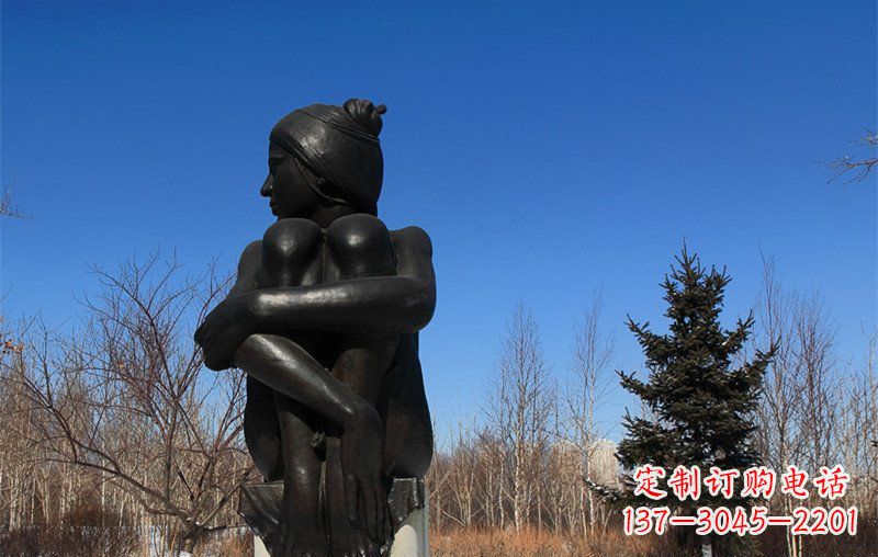 湖北浪漫优雅的女孩铜雕