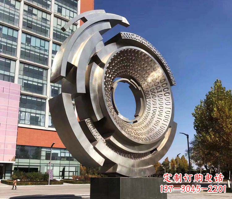 湖北不锈钢工业齿轮雕塑