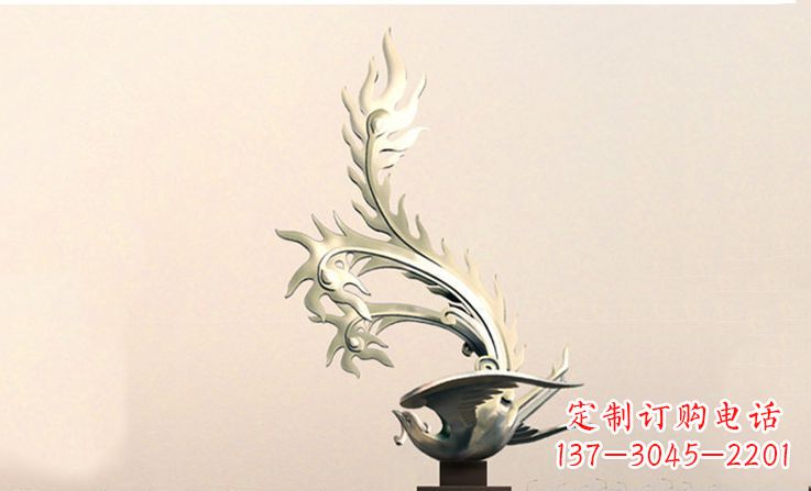 湖北精致的不锈钢凤凰雕塑