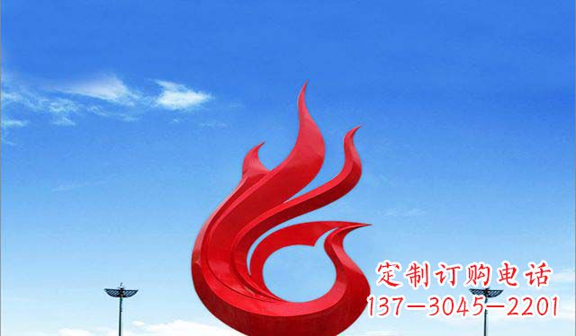湖北广场不锈钢凤凰雕塑1