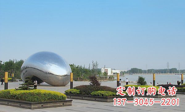 湖北广场不锈钢异形水滴雕塑