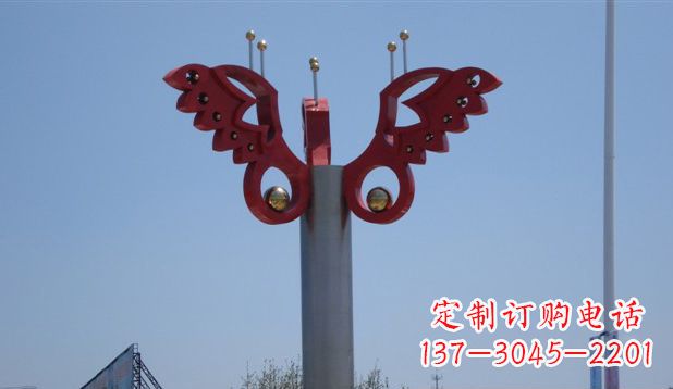 湖北欣赏精美蝴蝶雕塑，感受生活的美好