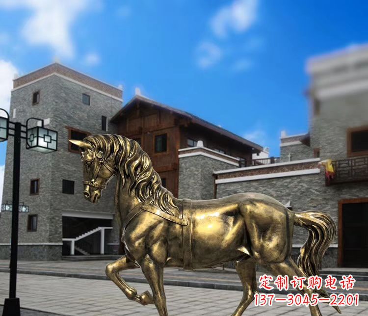 湖北金色动物雕塑，点缀您的园林景观