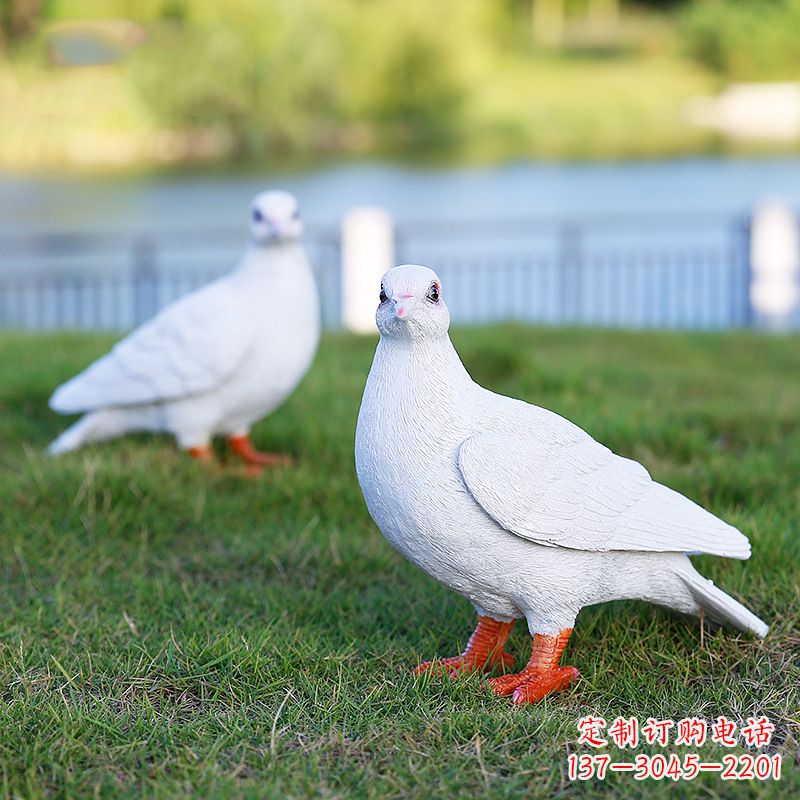 湖北广场和平鸽雕塑