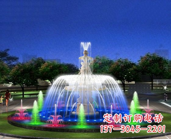 湖北广场景观大型喷泉石雕 (2)