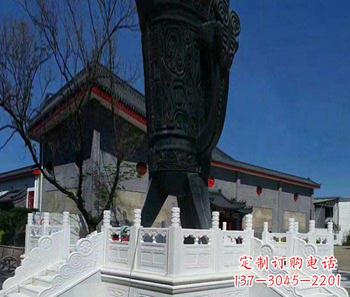 湖北汉白玉升旗台石雕:高贵而典雅