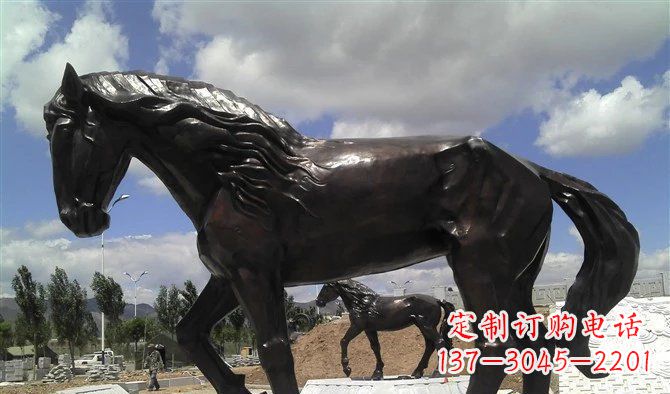 湖北广场马动物铜雕 (3)