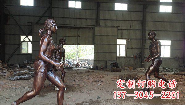 湖北专为你而立!雕刻优雅女生铜雕