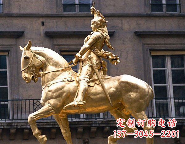 湖北中领雕塑:高端骑马凯撒雕塑