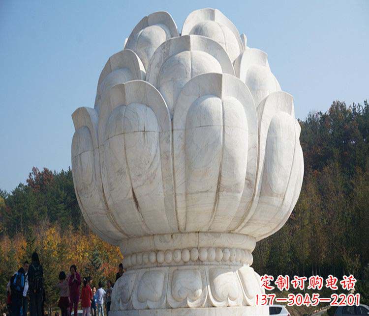 湖北荷花雕塑,引领广场石雕时尚