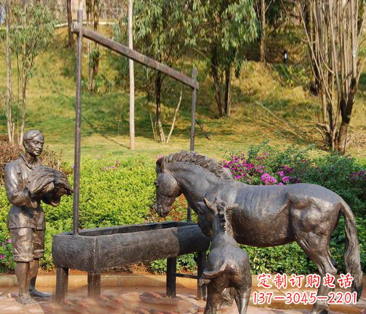 湖北高端定制铜雕动物雕塑