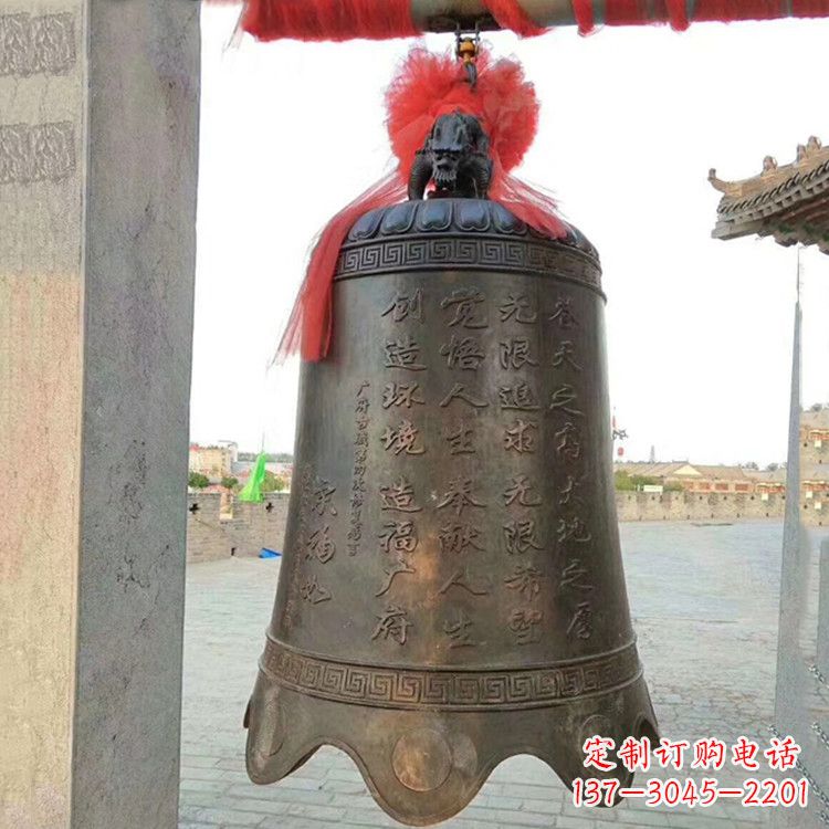 湖北传承经典律动热情——亿领中国领先的广场铜钟雕塑