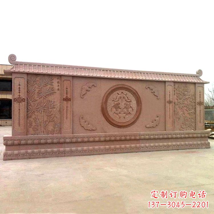 湖北广场影壁石雕