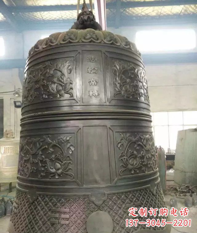 湖北国泰民安铜钟寺庙铜雕
