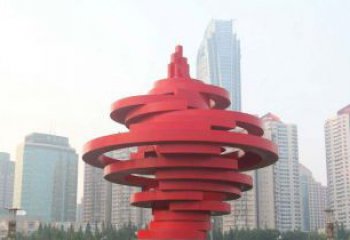 湖北广场不锈钢火炬雕塑