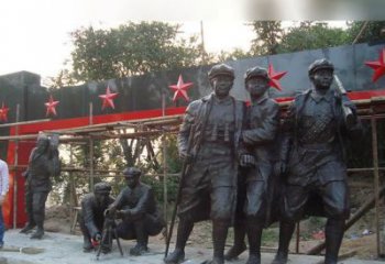 湖北定制红军雕塑，标志着嘉年华的荣耀