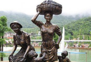 湖北中领雕塑丰收葡萄铜雕