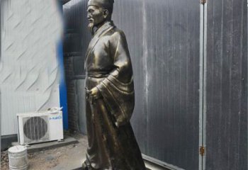 湖北铸铜李时珍医学家雕塑，致敬伟大的医学先驱