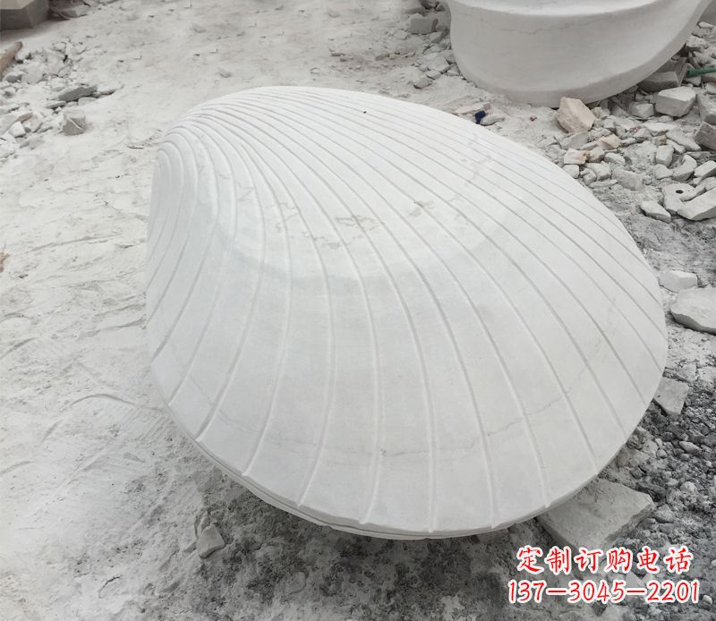 湖北汉白玉贝壳石雕