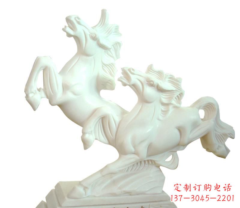 湖北汉白玉动物飞马雕塑