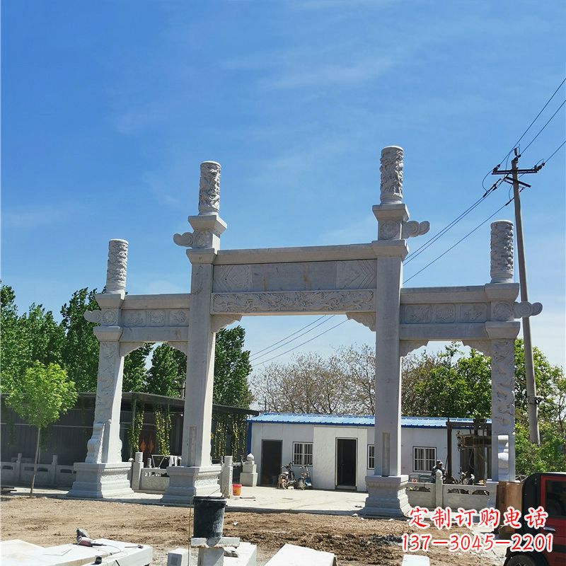 湖北汉白玉景区石牌坊