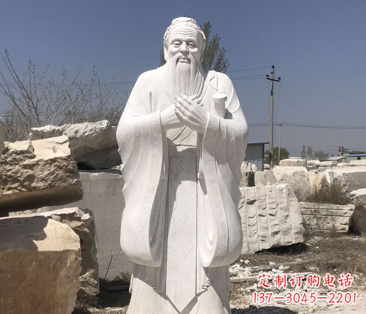 湖北儒雅中国风孔子雕塑