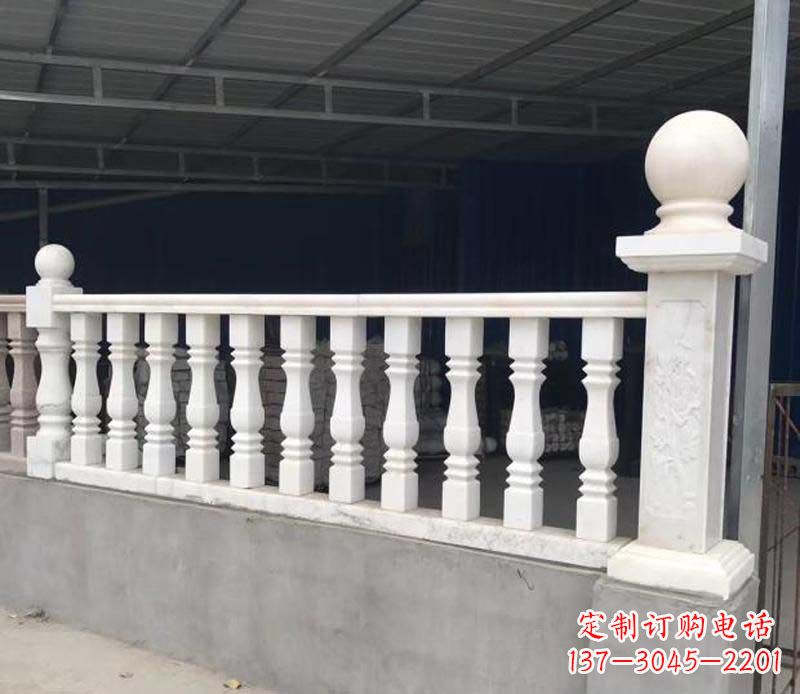 湖北汉白玉栏杆景观雕塑